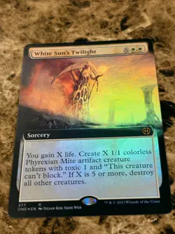 WHITE SUN'S TWILIGHT Magic MTG Phyrexia: All Will Be One Extended Art Foil - Image 1