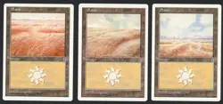 ***3x English Plains (1x Ring Ding)*** MTG Portal 3 Kingdoms Magic Kid Icarus - Image 1