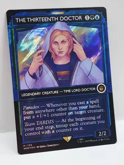 1x SURGE FOIL SHOWCASE The Thirteenth Doctor, NM, WHO, Magic: the Gathering, MtG - Image 1