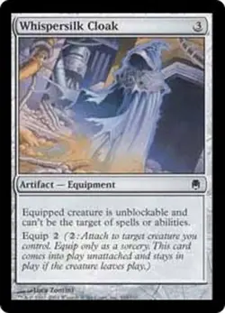 Whispersilk Cloak x4 Darksteel MtG NM - Image 1