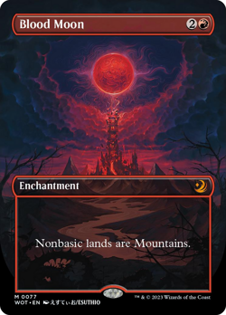 MTG - Blood Moon (Anime Borderless) [Wilds of Eldraine: Enchanting Tales] - Image 1