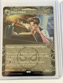 Peter Parker // Amazing Spider-Man Borderless Marvel's Spider-Man Foil 208 - Image 1
