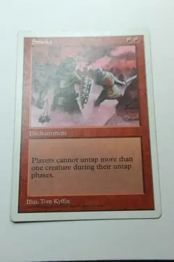 MTG Smoke x1- -Fifth Edition-Mod/Hvy Play - Image 1