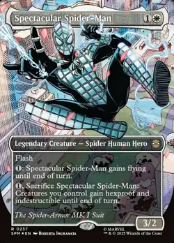 1 x Spectacular Spider-Man (0237) - Textured Foil - Borderless - Marvel's Spider - Image 1