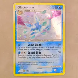 Glaceon 5/100 Holo with Swirl 2008 Pokemon Majestic Dawn HP/ Damaged - Image 1