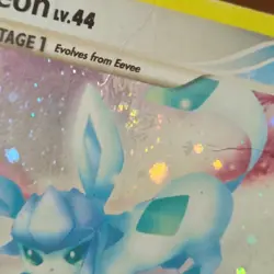 Glaceon 5/100 Holo with Swirl 2008 Pokemon Majestic Dawn HP/ Damaged - Image 3