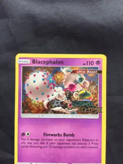 Pokemon Cards: Cosmic Eclipse Prerelease Promo: Blacephalon SM221 - Image 2