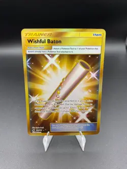 Wishful Baton (Secret) 121/111 Crimson Invasion Holo NM/LP | Sun & Moon Pokemon - Image 1