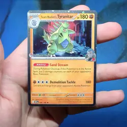 Team Rocket's Tyranitar 096/182 Pokemon Center Exclusive Stamped Destined Rivals - Image 1
