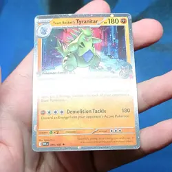 Team Rocket's Tyranitar 096/182 Pokemon Center Exclusive Stamped Destined Rivals - Image 3
