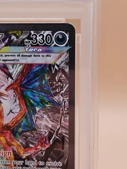 2023 POKEMON OBF EN OBSIDIAN FLAMES SPECIAL ILLUSTRATION RARE CHARIZARD EX PSA 8 - Image 3