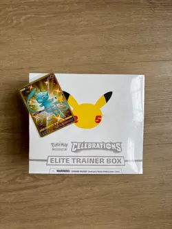 Pokemon TCG: Sealed 25th Anniversary Celebrations ETB & Gold Shiny Mew 025/025 - Image 1