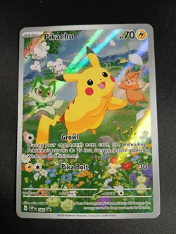 Pokemon Pikachu SVP 088 (NM) Scarlet & Violet Full Art Holo Black Star Promo - Image 1