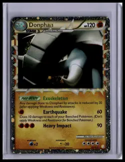 2010 Pokemon HeartGold SoulSilver Donphan (Prime) #107/123 - Image 1