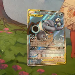 Pokemon TCG Blastoise & Piplup GX (Full Art) 214/236 Sun & Moon Cosmic Eclipse - Image 2