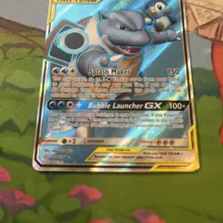 Pokemon TCG Blastoise & Piplup GX (Full Art) 214/236 Sun & Moon Cosmic Eclipse - Image 5