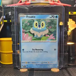 Froakie Promo Cosmos Holo Obsidian Flames Pokemon TCG 056/197 Scarlet & Violet - Image 1