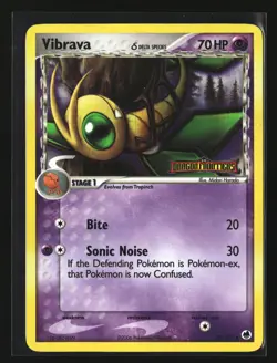 Pokemon VIBRAVA DELTA SPECIES 42/101 Reverse Holo Dragon Frontiers LP/Light Play - Image 1