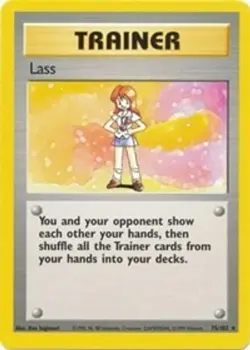 Lass (#075/102) OS - Base Set (Unlimited) MP Pokemon - Image 1