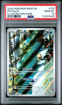 2023 Pokemon Scarlet & Violet 151 Illustration Rare EN Psyduck #175/165 PSA 10 - Image 1