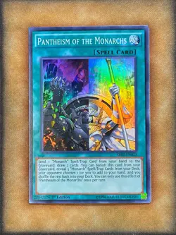 Yugioh Pantheism of the Monarchs SR01-EN023 Super Rare 1st Ed LP - Image 1