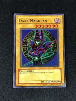 YUGIOH DARK MAGICIAN SYE-001 SUPER HP/CREASES - Image 1