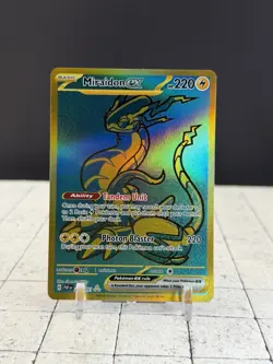 Pokemon TCG Miraidon EX Scarlet & Violet Paldean Fates Hyper Rare Card 243/091 - Image 1