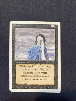 Gloom Card 1994 Revised Edition Magic the Gathering Pack Fresh - Image 1