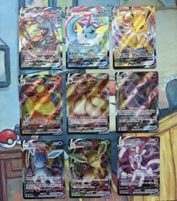 9 Pokemon Card Lot Of Eeveelution VMAX English (Cards In Pics) NM-M - Image 1