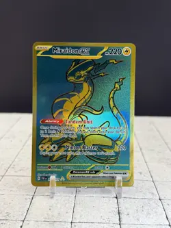 Pokemon TCG Miraidon EX Scarlet & Violet Paldean Fates Hyper Rare Card 243/091 - Image 1
