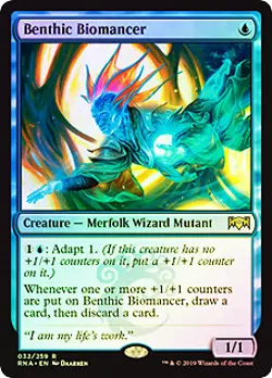 Benthic Biomancer FOIL Ravnica Allegiance NM Blue Rare MAGIC CARD ABUGames - Image 1