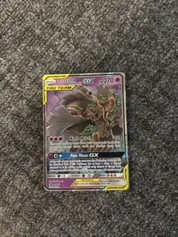 Pokemon Lunala & Trevenant GX Tag Team Card - Pale Moon GX 270 HP - Image 1
