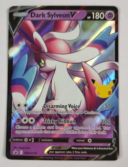 Dark Sylveon V SWSH134 Celebrations Full Art Holo Pokemon Card MP - Image 1