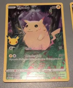 Pokemon Pikachu Celebrations-5 Card Lot-Holo-Promo-Pack Fresh Unplayed Condition - Image 3
