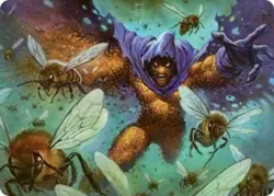 1 x Swarm, Being of Bees Art Card - Art Series: Marvel's Spider-Man - NM-Mint - - Image 1