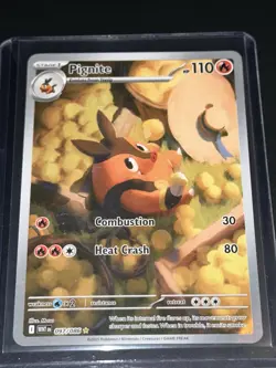 Pignite Illustration Rare 97/86 NM White Flare Pokemon TCG Card - Image 1