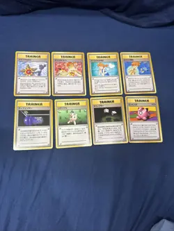 8 Vintage Pokemon Trainer Card Lot Misty & More Japanese 1996 Kasumi Bundle - Image 1
