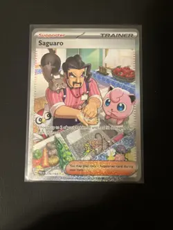 Pokemon TCG Saguaro Holo Card 270/193 Sv02: Paldea Evolved - Image 1