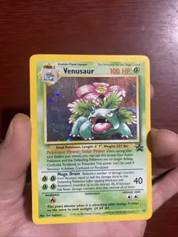 Pokemon Venusaur Black Star Promo Holo Card WOTC Kanto Damaged Vintage TCG c583 - Image 1