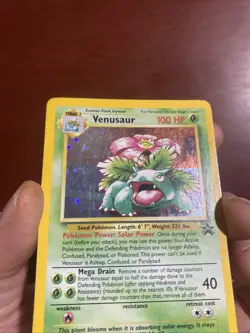 Pokemon Venusaur Black Star Promo Holo Card WOTC Kanto Damaged Vintage TCG c583 - Image 5