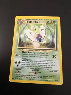 Butterfree 19/75 Neo Discovery Unlimited 2001 Pokemon Card Rare NM - Image 1