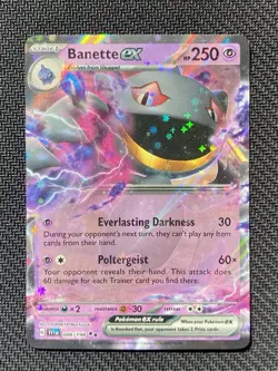 Banette ex - 088/198 - Pokemon Scarlet Violet Base Ultra Rare Card NEAR MINT NM - Image 1