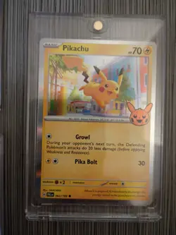PIKACHU SVP 088 Scarlet & Violet Full Art Promo Pokemon Card Near Mint - Image 5