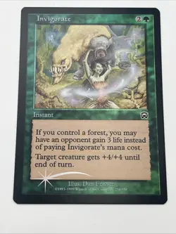 Invigorate FOIL Mercadian Masques Near Mint Never Played Mtg Magic The Gathering - Image 3