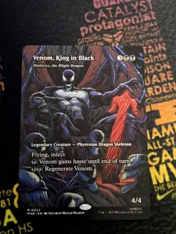 MTG Marvel Spiderman Venom King In Black Borderless Non Foil 0022 - Image 1