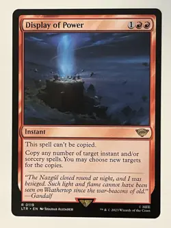 Display of Power the Lord of the Rings Non-Foil Regular MTG NM - Image 1