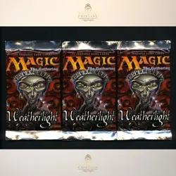 1997 Magic The Gathering MTG Weatherlight Booster New Sealed Pack *3 LOT* L2 - Image 1