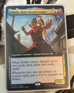 Sokka, Bold Boomeranger MTG MagicCon Promo 004 Avatar, the Last Airbender - Image 1