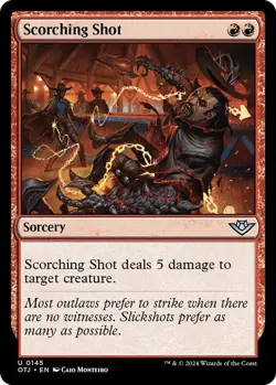NM Foil Scorching Shot, MTG, OTJ, Magic the Gathering, 145 - Image 1