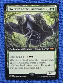 MTG 1x Overlord of the Hauntwoods (Extended Art) Duskmourn: House of Horror - Image 1